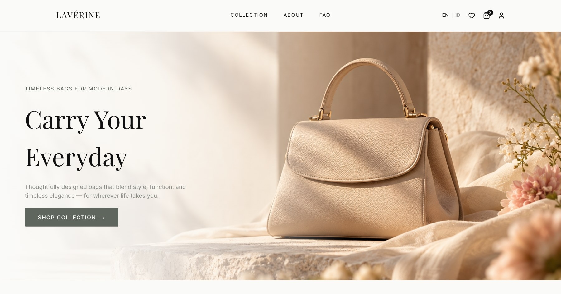 LAVÉRINE, Leather Goods / E-Commerce